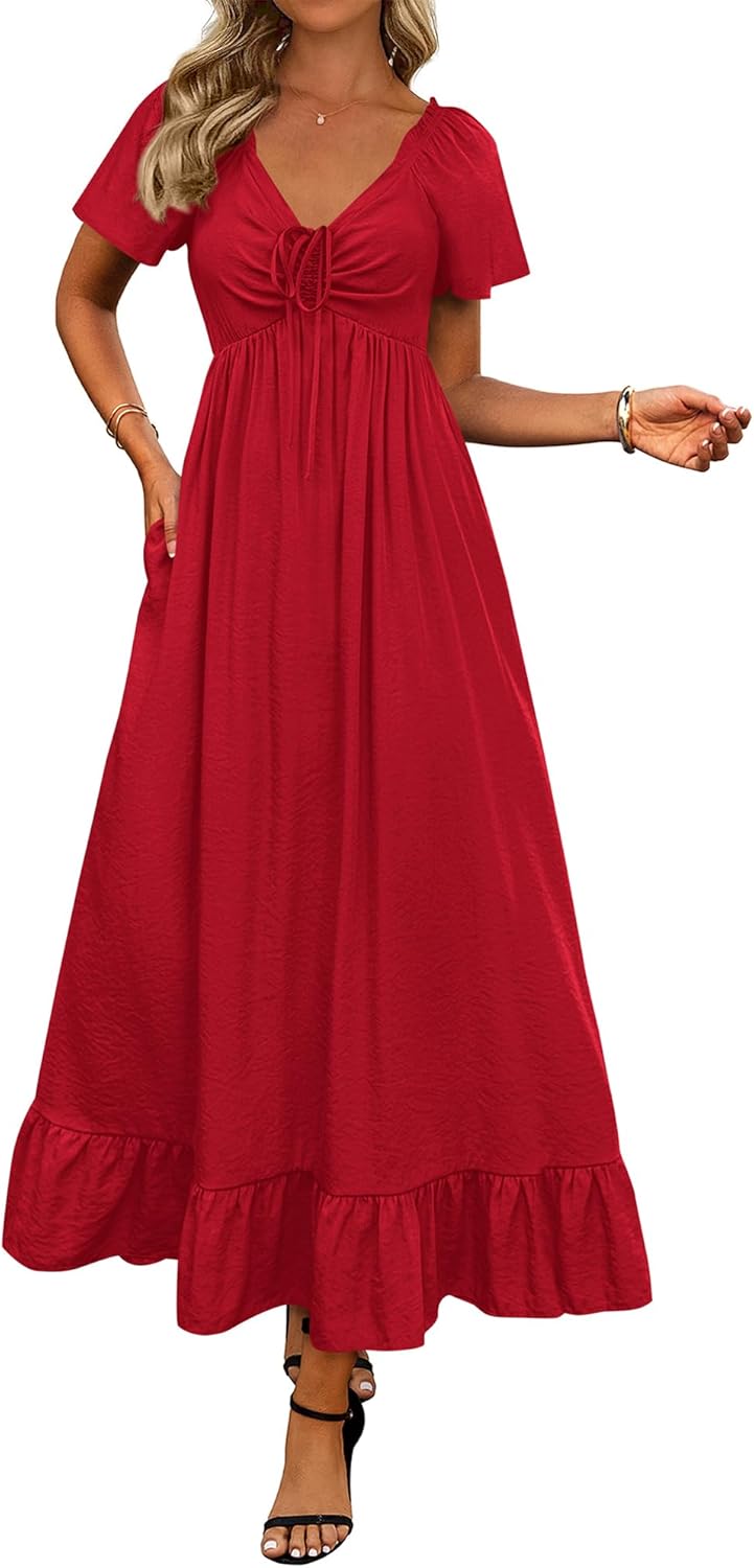 Womens Spring Maxi Dresses for Casual and Wedding Guests