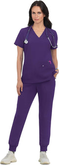 KOI Next Gen Hustle and Heart Women's 3-Pocket Stretch Scrub Top