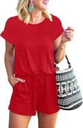 Rompers for Women Summer 2025 One-Piece T-Shirt Short Jumpsuit