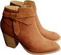 Tie Knot Chelsea Pump Ankle Boots - Comfortable Chunky Heel Women's