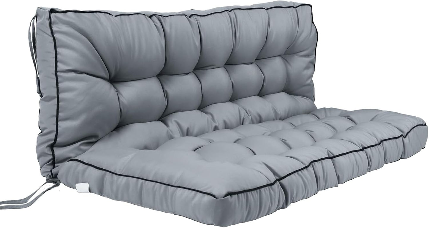 Outdoor Swing Cushion with Backrest for Comfortable Seating