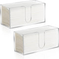 Acrylic Countertop Paper Towel Dispenser 2Pack - Clear Trifold Holder