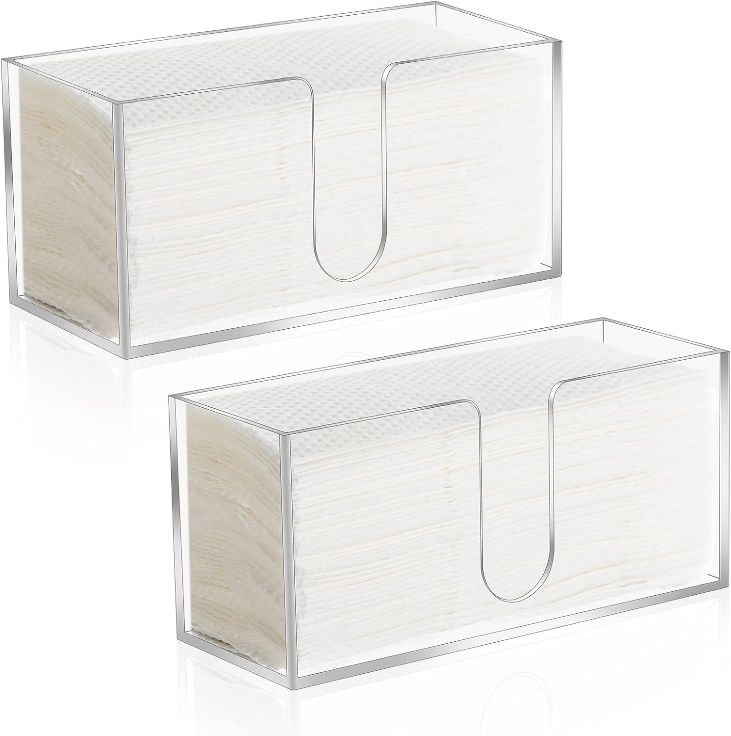 Acrylic Countertop Paper Towel Dispenser for Home and Kitchen