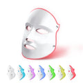 LED Facial Skin Care Mask - Blue & Red Light Therapy (Pearl)