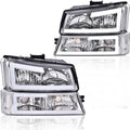 G-PLUS LED Headlights for Chevy Avalanche Silverado 2003-2007 - Clear