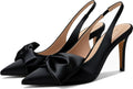 Women's Slingback Heels with Bow Pointed Toe Pumps - 3.3ft Stiletto