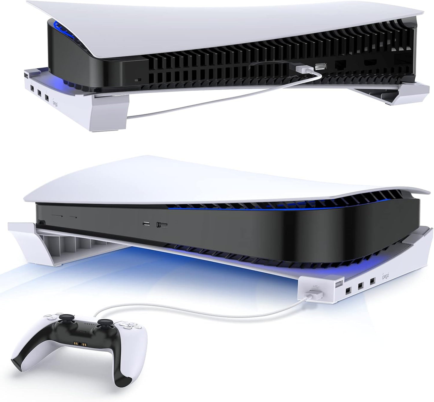 Fastsnail PS5 Stand: 4 USB Extension & Charging Hub