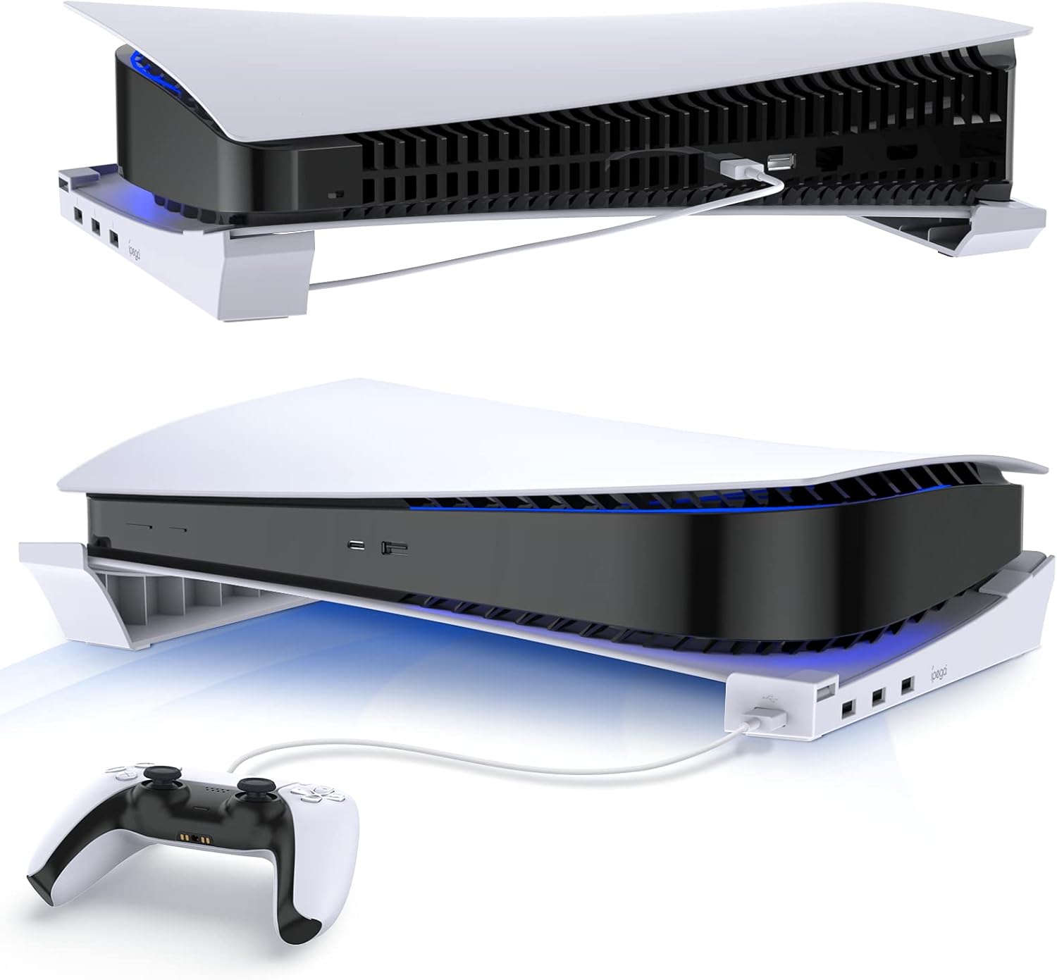 Fastsnail PS5 Stand: 4 USB Extension & Charging Hub