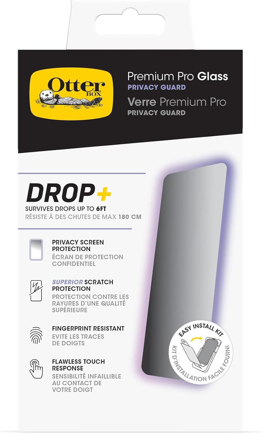 OtterBox iPhone 15 Pro MAX Privacy Guard with Flawless Touch
