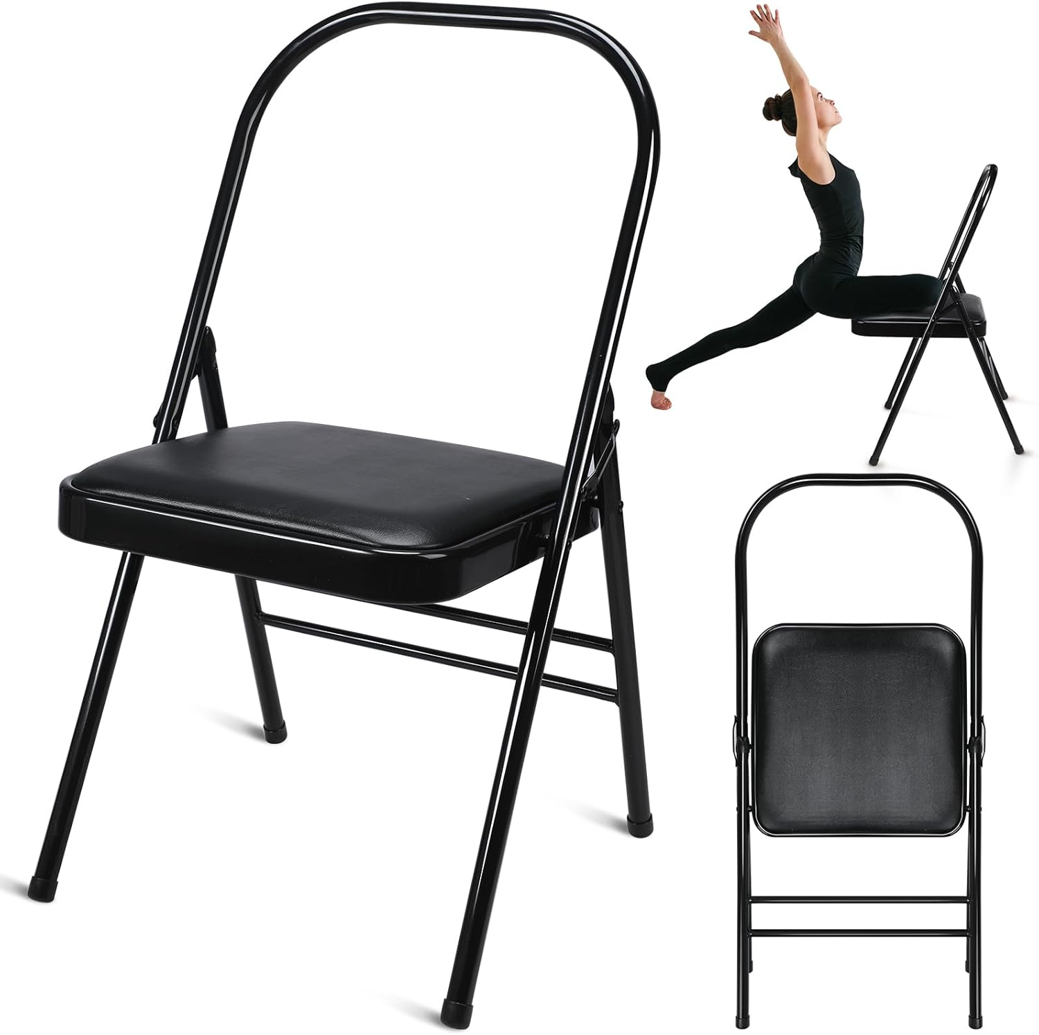 Back Pain Relief Yoga Chair - RattanView