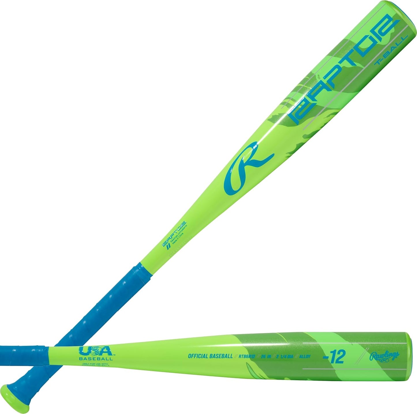 Rawlings Raptor T-Ball Bat - Lightweight Youth Bat for Beginners