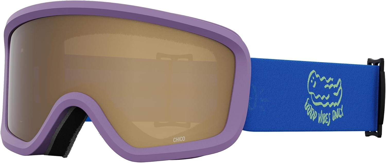 Giro Chico 2.0 Toddler Ski Goggles - Lavender Namuk Strap - Enhanced Visibility