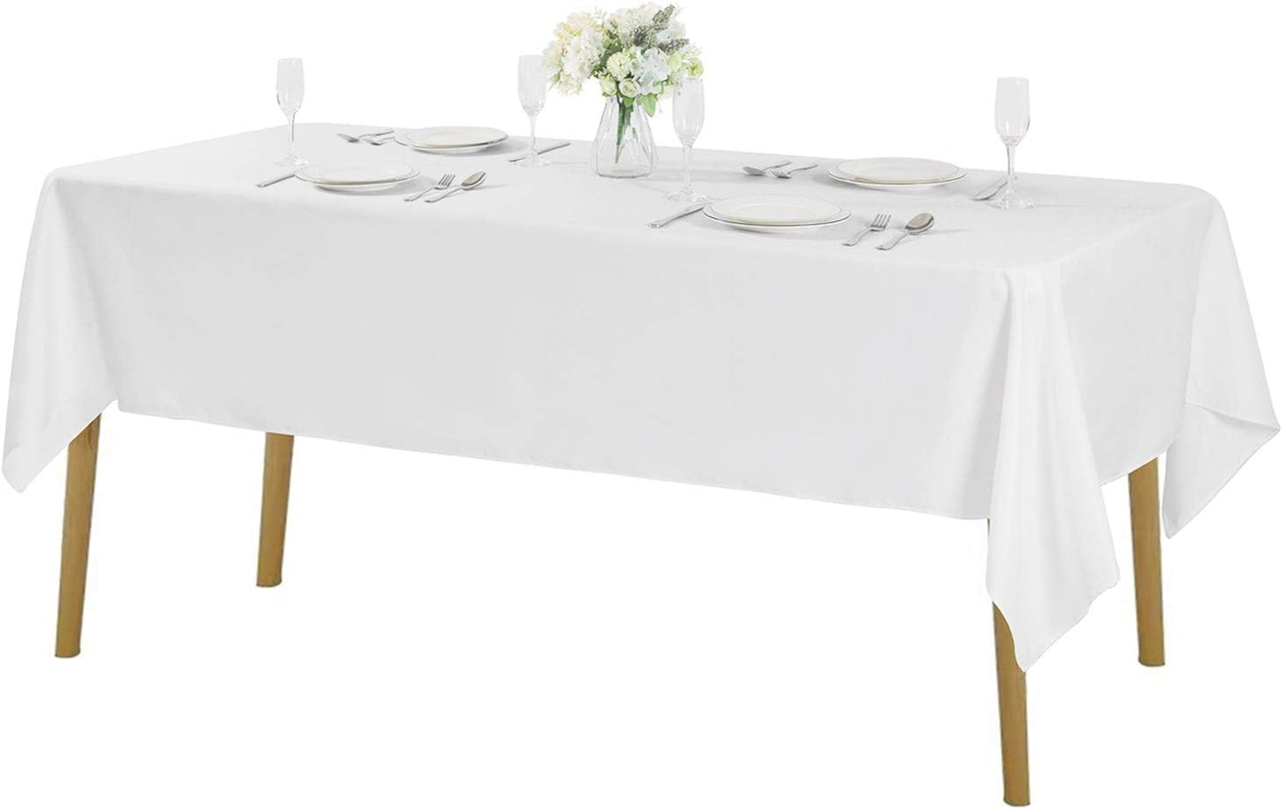 Rectangle Tablecloth 60x102 inch Washable Polyester Fabric