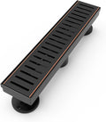 12 in Linear Shower Drain Rectangular Floor Drain - Durable SUS304