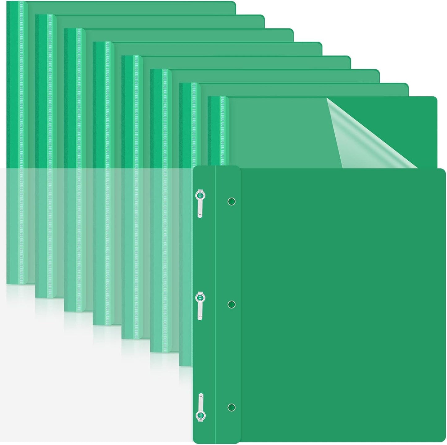 Teling 48 Pcs Clear Front Report Covers for School and Office