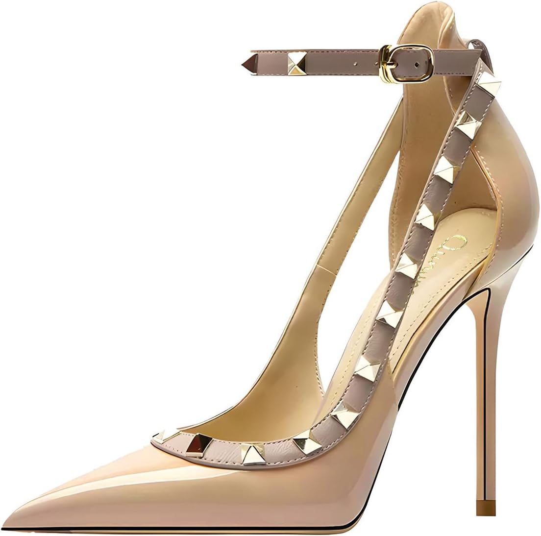 Women's Pointed-Toe Strappy High-Heeled Shoes for Elegance
