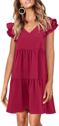 Stylish Zwurew Summer Babydoll Dress for Women with Ruffle Design