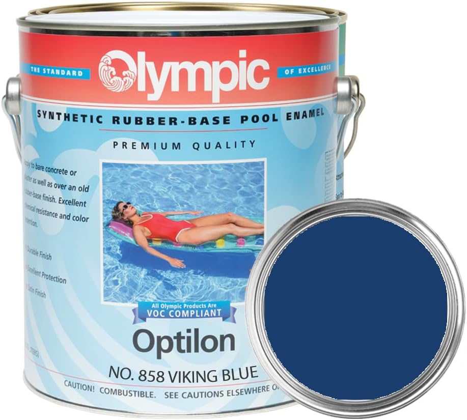 Olympic Pool Paint - Optilon - Viking Blue - 1 Gallon Quality