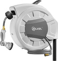 Automatic Retractable Garden Hose Reel on Metal Spike - Easy No-Drill