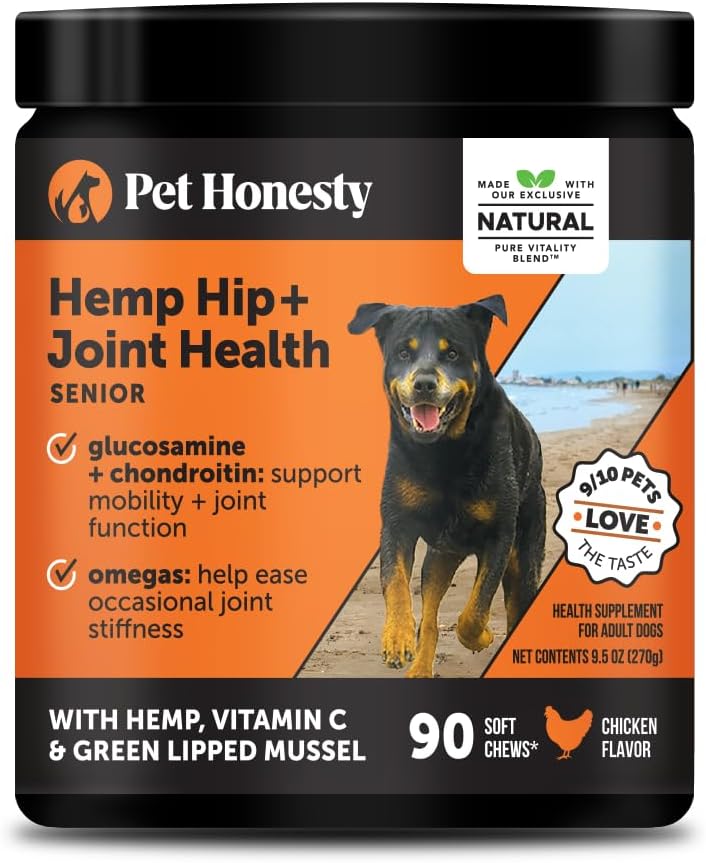 Senior Hemp Hip & Joint Supplement for Dogs - Mobility Chews