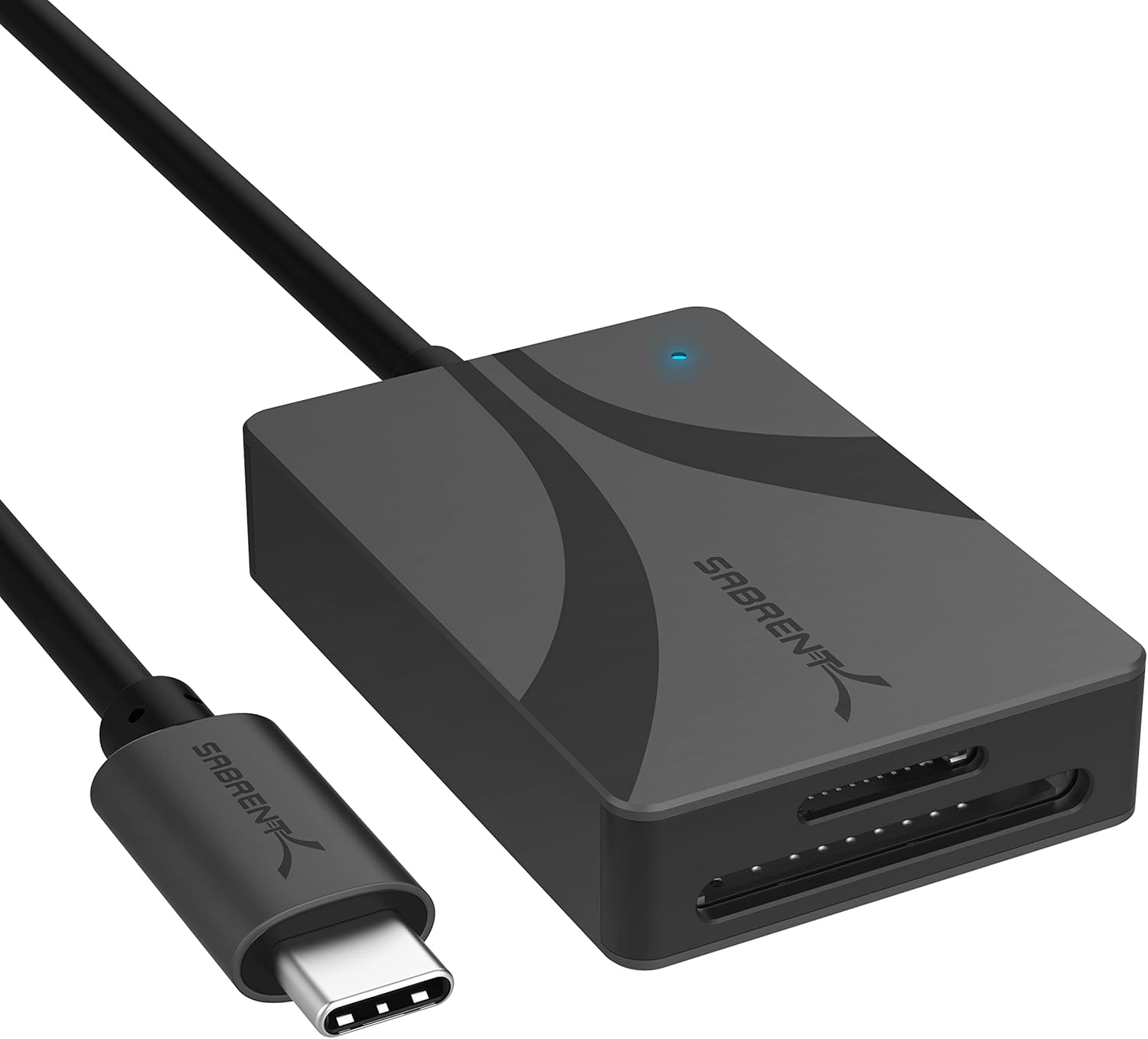 SABRENT Dual-Slot Card Reader for Lightning-Fast Transfers!