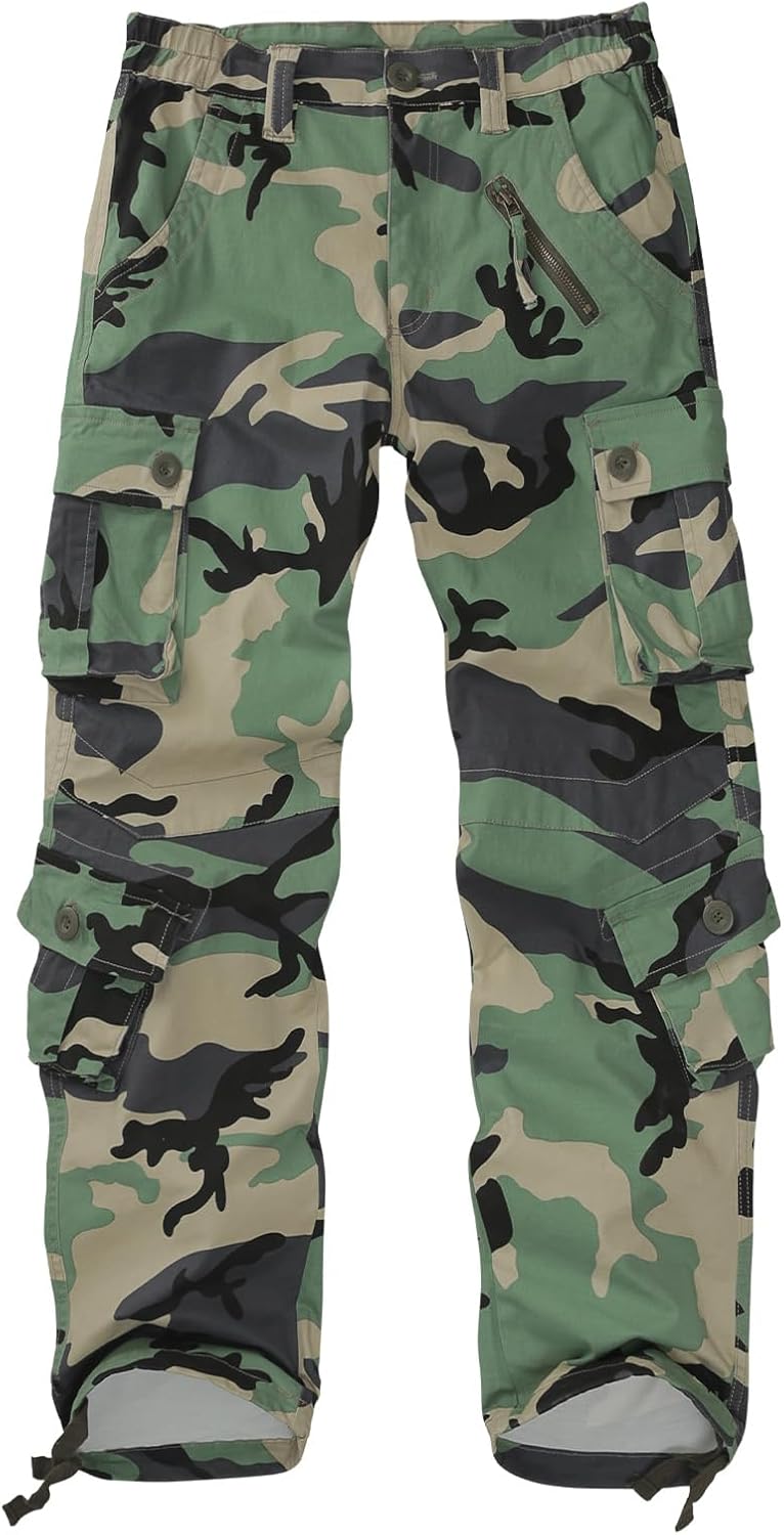 Sobrisah Women Mid-Rise Cargo Pants for Casual Style and Comfort