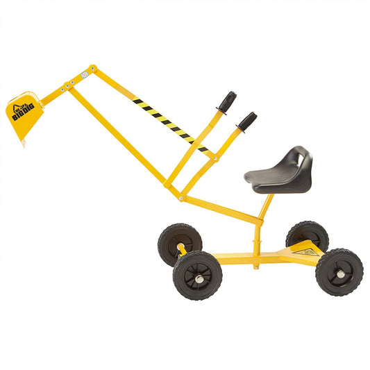 Big Dig Toy Excavator Ride for Kids - Fun Outdoor Sandbox Digger