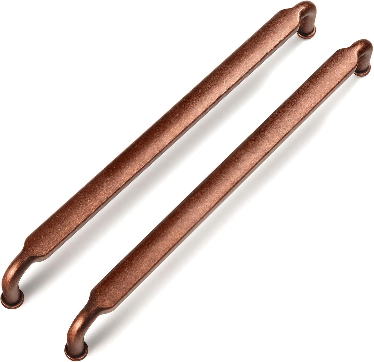 Antique Copper Cabinet Pulls - 10 Inch Drawer Handles Set
