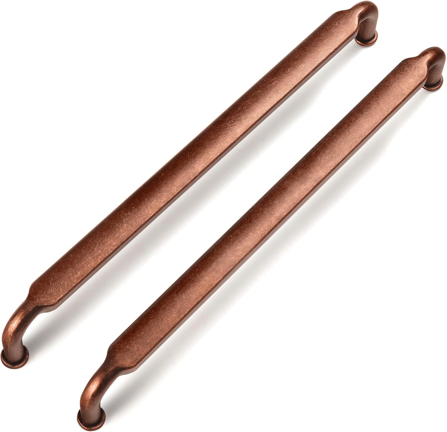 Antique Copper Cabinet Pulls - 10 Inch Drawer Handles Set