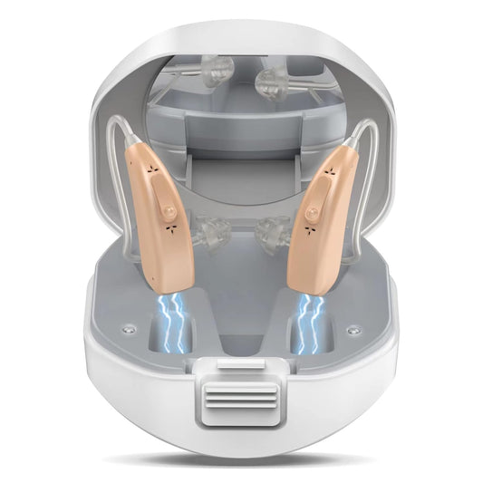 Rechargeable Hearing Aids for Seniors with Noise Cancelling