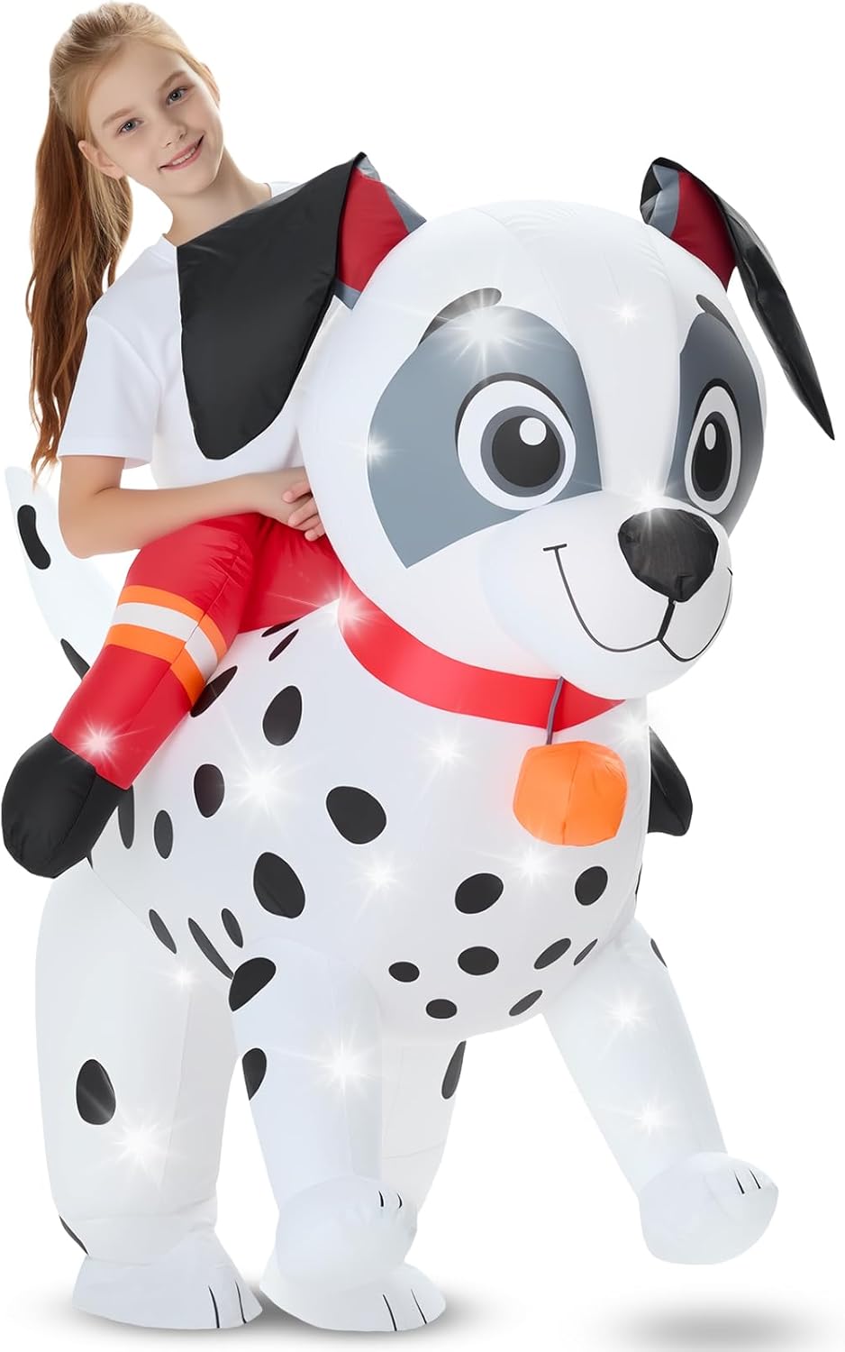 Kids Inflatable Costume for Halloween with LED Light Fun