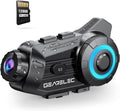 Motorcycle Helmet Bluetooth Headset with 1080P Camera - Night Vision