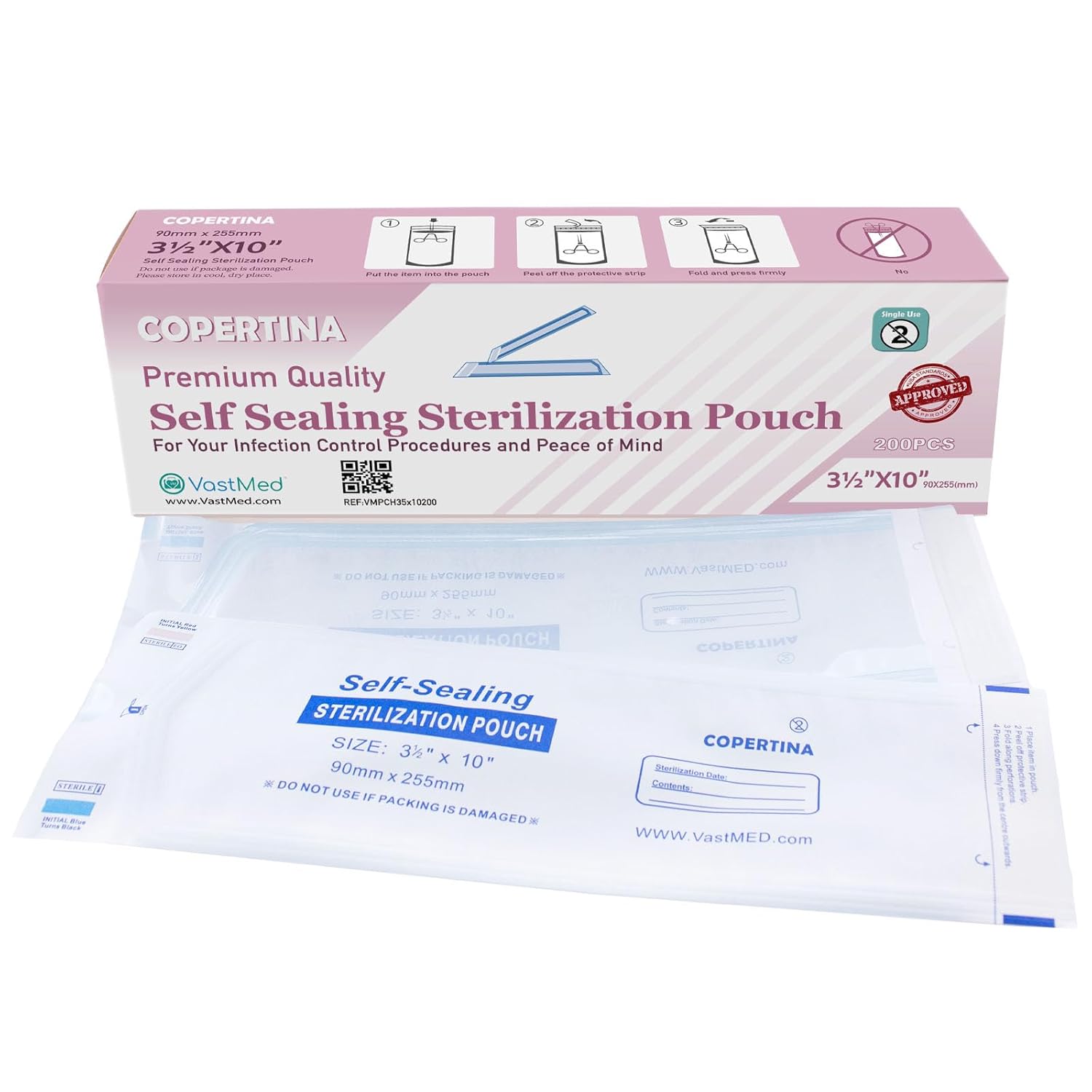 4000 PCs Self Seal Sterilization Pouches for Dental Tools