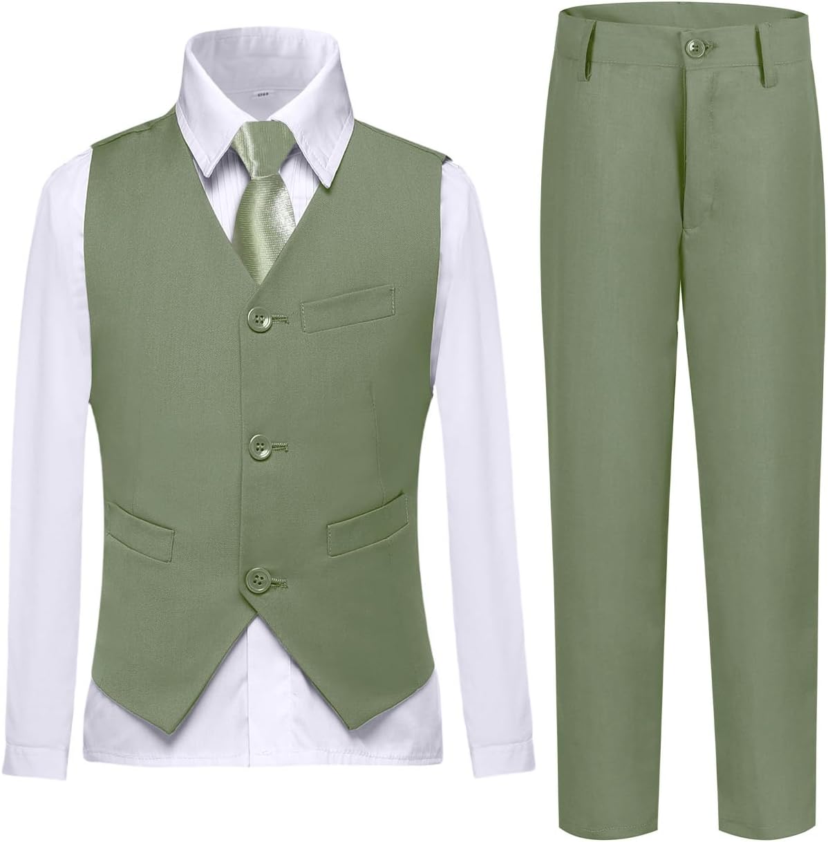 Boys Vest Set Formal Dress Suits for Weddings and Events