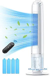FANCOLE 43-INCH Evaporative Air Cooler for Home & Office Use