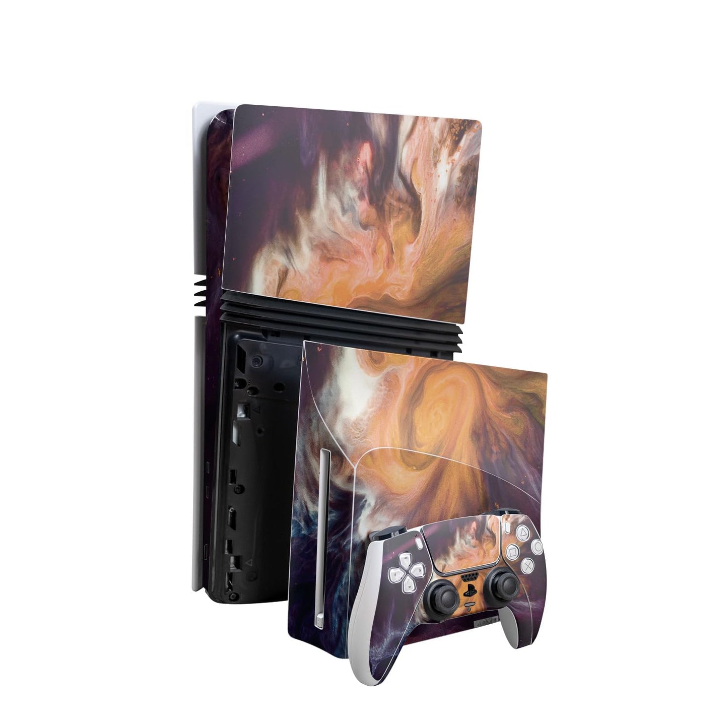 PS5 Pro Swirl Galaxy Skin - Easy Apply Vinyl Wrap