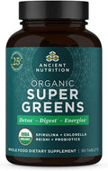 Super Greens with Probiotics Organic Superfood Tablets - Daily Gut