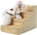 Dog Stairs for Small Dogs 17.5 in 4-Step - Soft, Stable Pet Steps