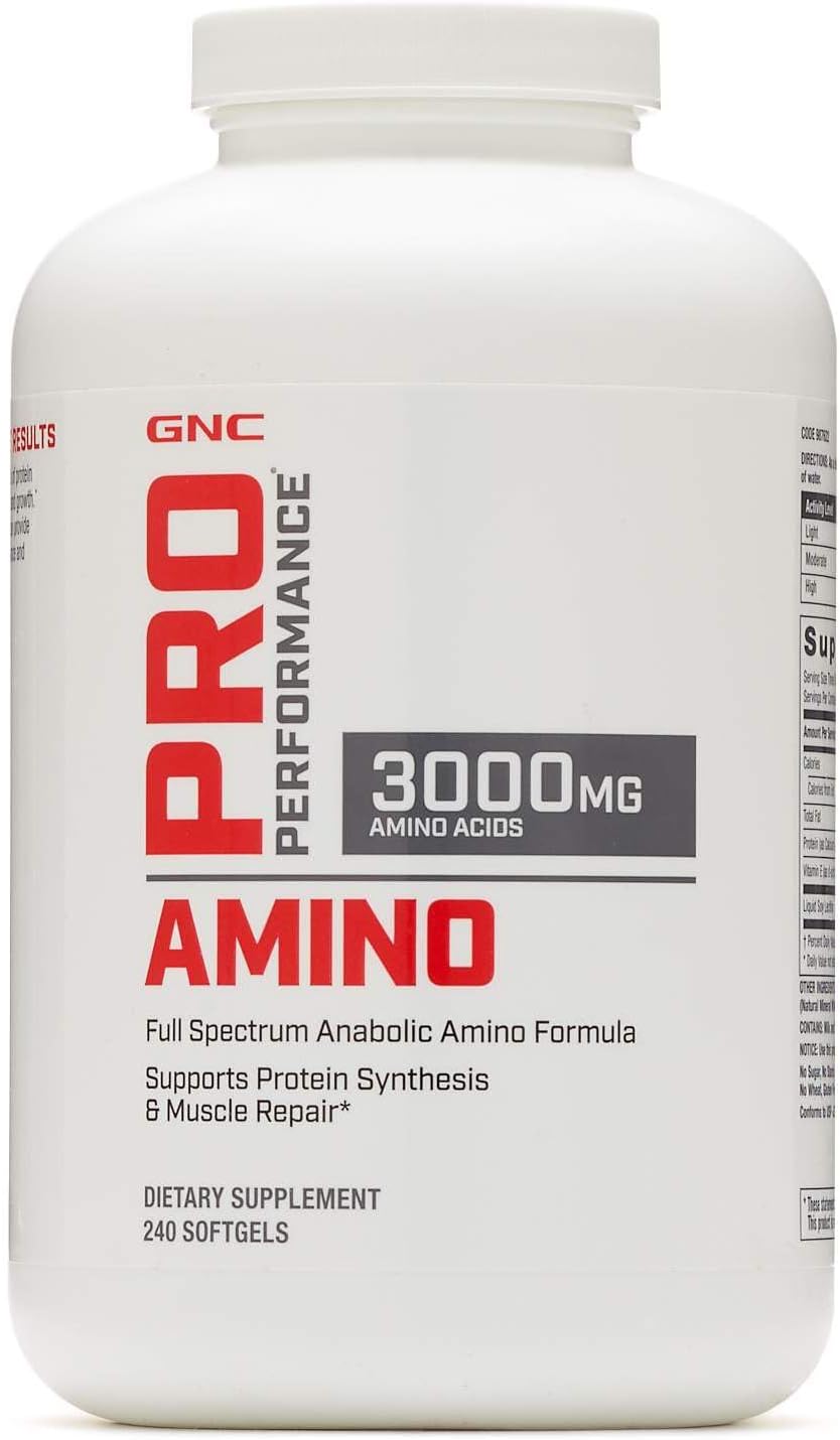 GNC Pro Performance Amino 3000mg Softgels for Muscle Repair