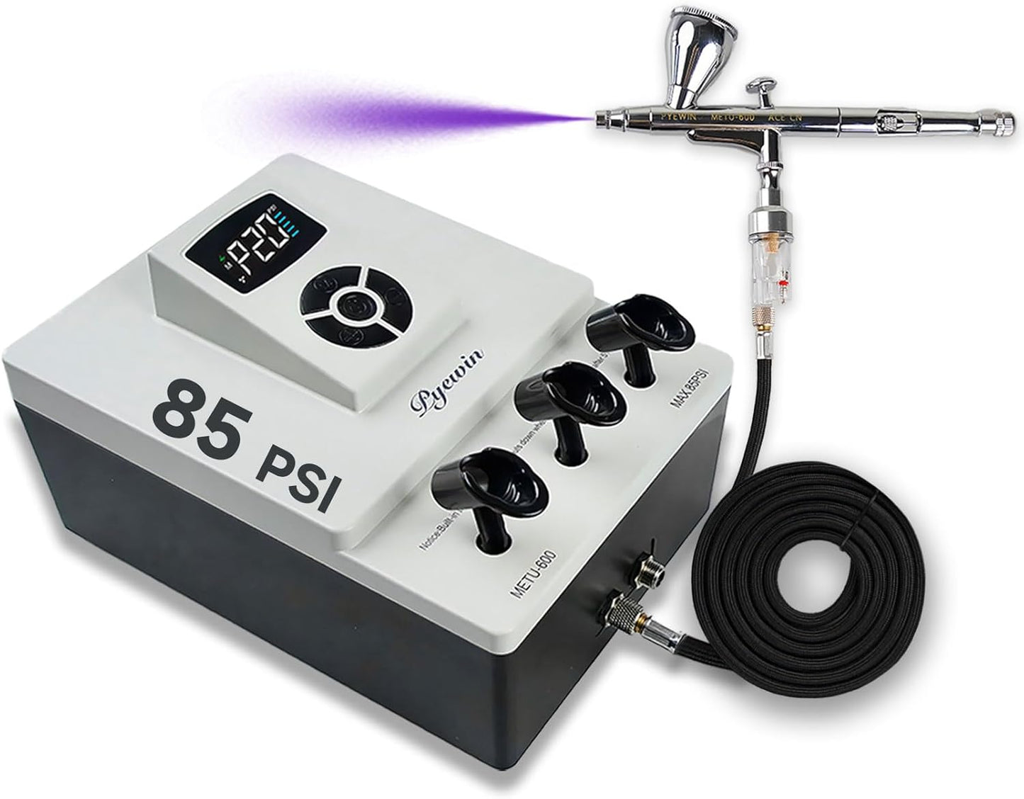 Low-Noise Dual-Action Airbrush Kit - High-End Compatible