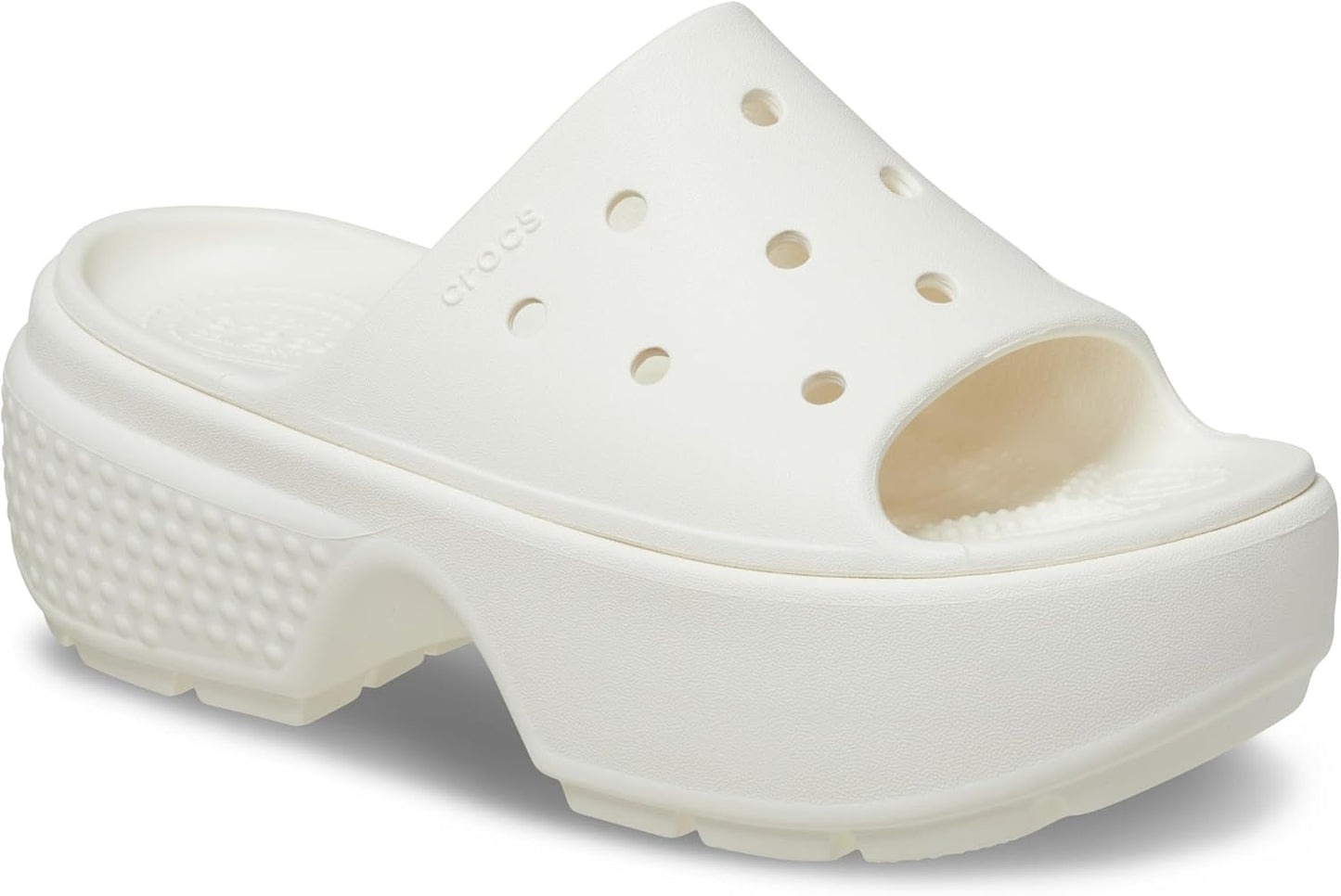 Crocs Stomp Slide: Stylish Comfort with Heeled Design