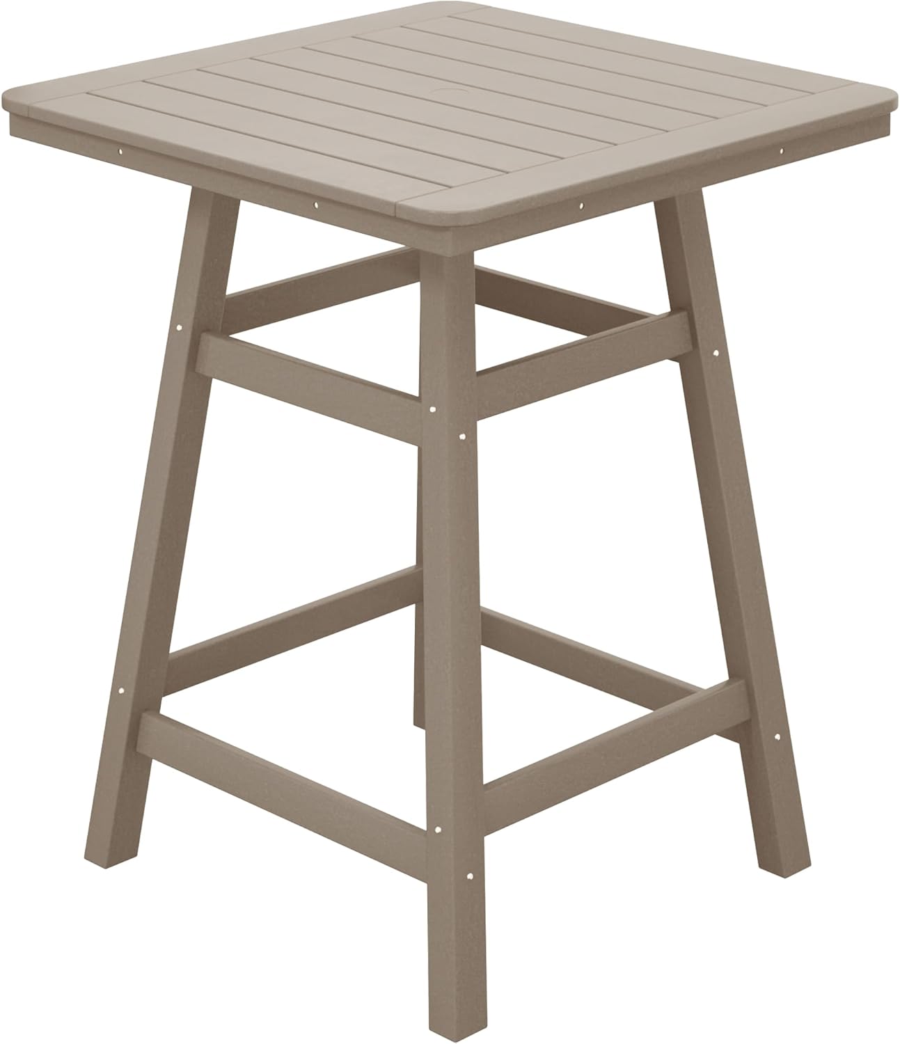 37 Weathered Wood Patio Bar Table by Costaelm