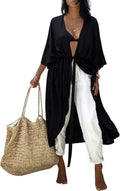 Chic Tie Dye Long Kimono Cover Up for Women's Summer Wardrobe