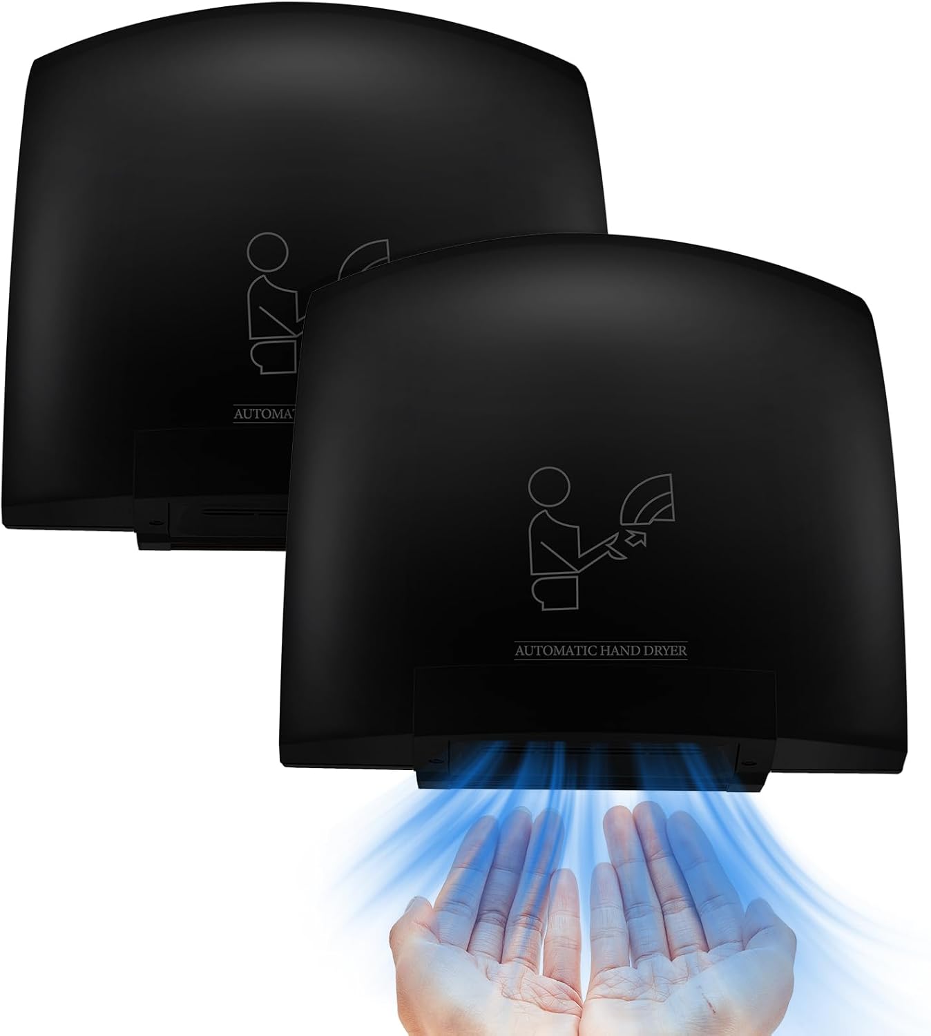2 Pcs Electric Hand Dryer for Commercial and Home Use