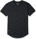Performance Drop-Cut Men's T Shirt - Athletic Drop Cut Crewneck Tee