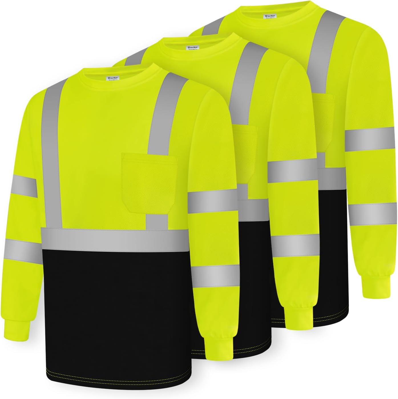 High Visibility Work Shirts for Men with Reflective Safety Features