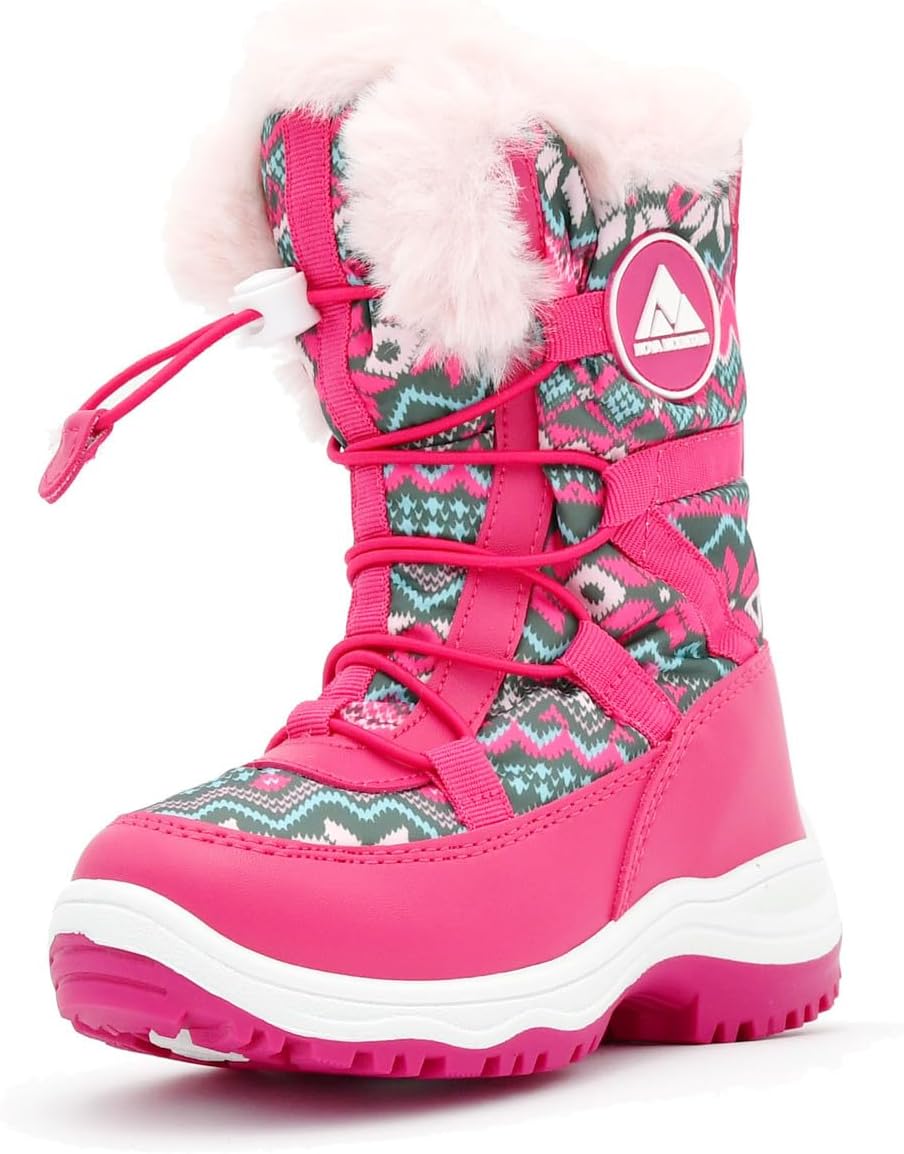Nova Mountain Little Kids Winter Snow Boots for Boys and Girls