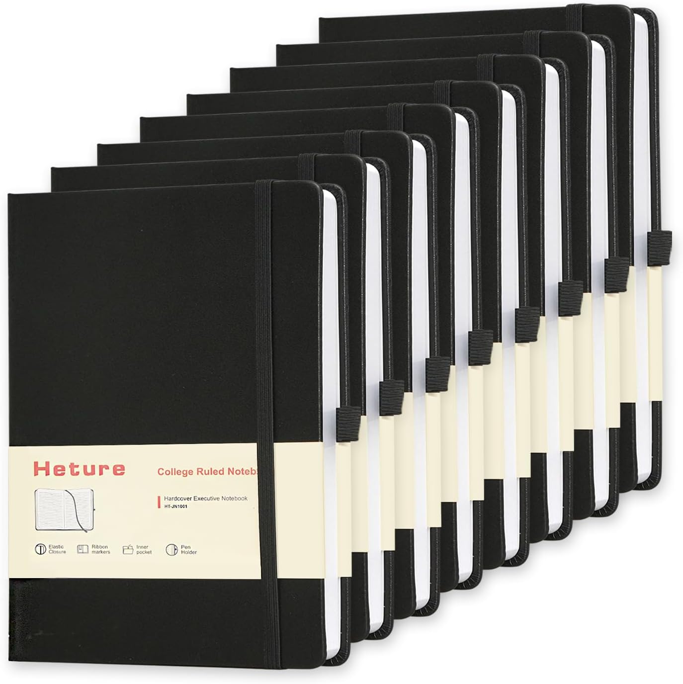 8 Pack Lined Journal Notebooks for Writing and Travel Needs