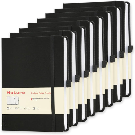 8 Pack Lined Journal Notebooks for Writing and Travel Needs
