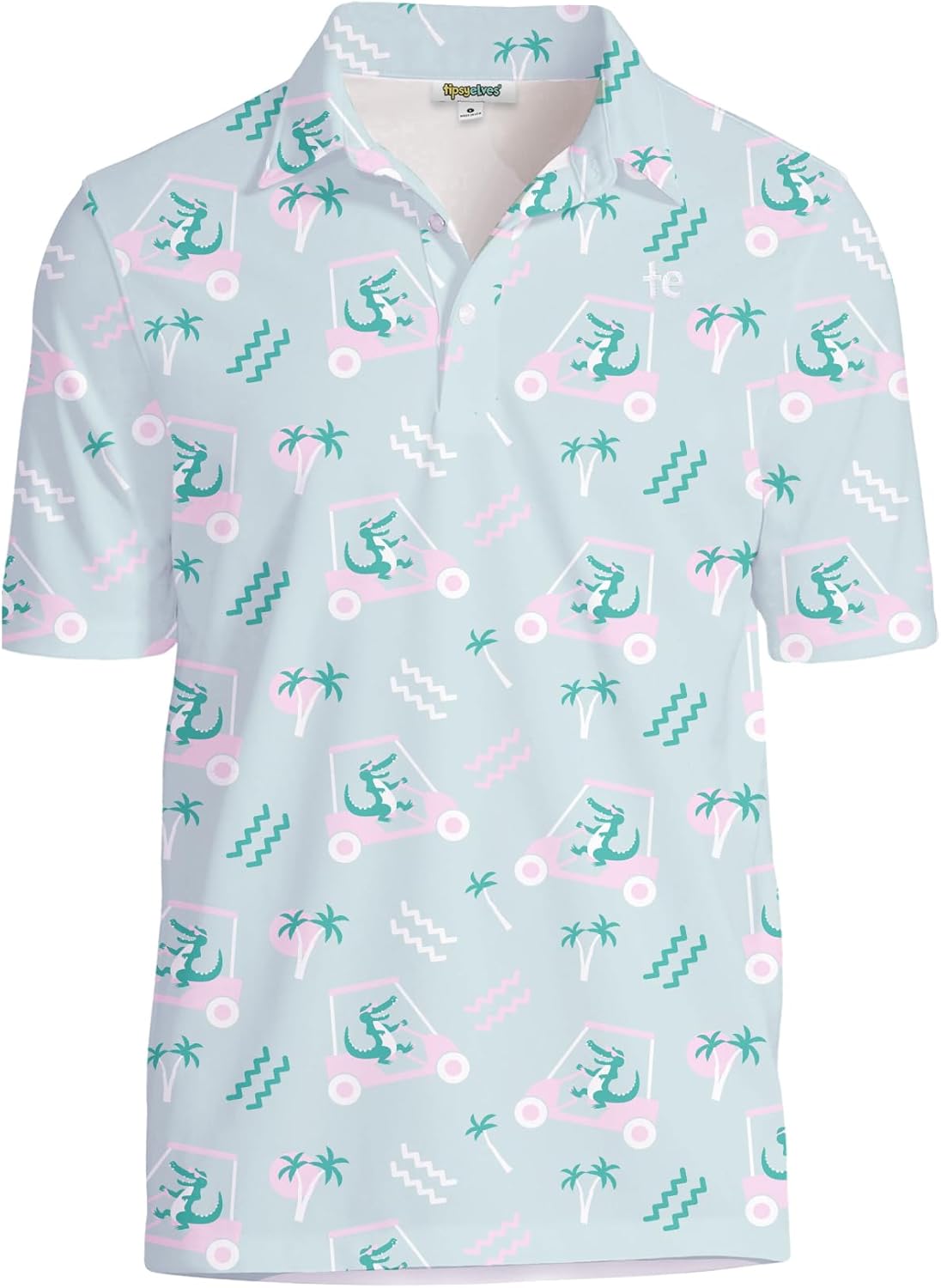 Tipsy Elves Golf Shirts for Men - Performance Athletic Fit Polos